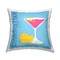 Cosmopolitan Cocktail Drink Decorative Printed Throw Pillow Design by Natalie Carpentieri, 18 x 7 x 18